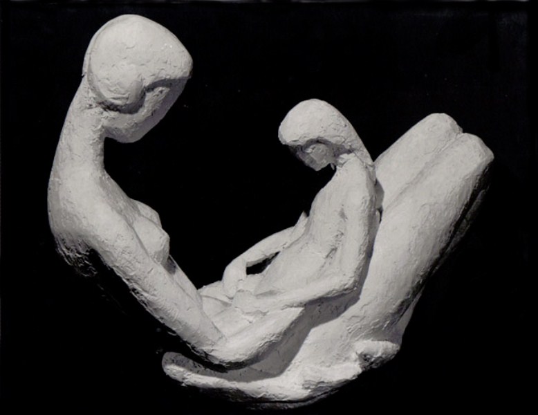 Mother and child: plaster Mother and child: plaster